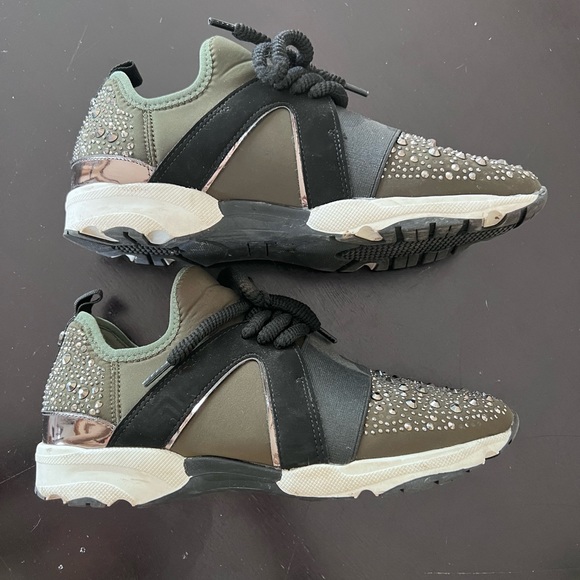 Carvela Olive Green Sneakers - women - Picture 3 of 6